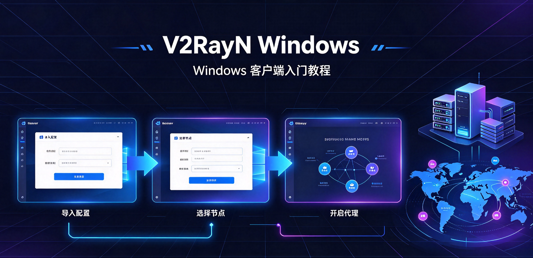 V2RayN Windows 配置实战：从零到稳定连接的避坑笔记